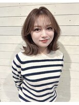 ルノン フィージュ(LUNON fieju)&nbsp;黒髪クラゲヘアーオリーブグレー小顔ココアベージュ