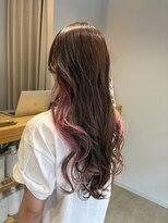 キュー(CEU)&nbsp;【善行/湘南台】カット＋カラー/インナーカラー/ピンクベージュ