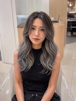 クレア 上大岡(CREA)&nbsp;白髪ぼかしハイライト縮毛矯正ダブルカラー髪質改善30代40代50代