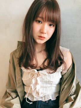 インビテーション(invitation) 光に透ける柔らかミルクティーベージュ♪ストレートワンカール