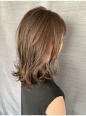 アッシュブラウン×イルミナカラー×ハイライト×ペールベージュ