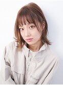 耳かけウルフ×ハイライトカラー
