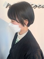 ヘアーサロン モンクール(hairsalon mon'coeur) 『 丸みショート　透明感オリーブグレーカラー☆ 』