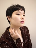 ピズム(PISM) フレンチマッシュ小顔セシルカット/ダークアッシュ/ベビーバング