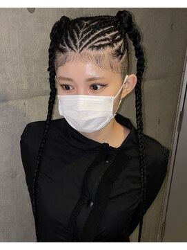 ノーフューチャー(NO FUTURE) デザインコーンロウ