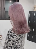 ベレーザ 渋谷(BELEZA)&nbsp;2901ホワイトラベンダーパープルハイトーンカラーレイヤーロング