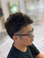 ミューズ 新浦安店(HAIR&NAIL MUSE) ニュアンスパーマオールバックくせ毛ビジネスカジュアル黒髪