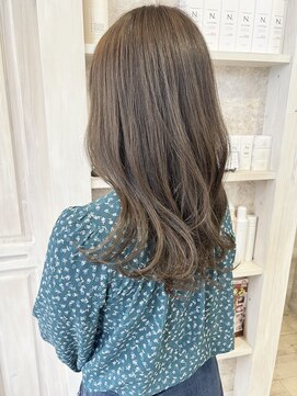 キャアリー(Caary) 福山Caary透明感くすみベージュ抜け感夏イルミナカラー20代30代