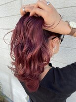 グランデュール 藤枝店(GRANDEUR)&nbsp;ピンクバイオレット/ダブルカラーインナーカラーケアブリーチ