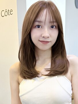 コート 表参道(Cote) Cote 美髪/オリーブベージュ/セミディ//カットレイヤー