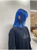 10代20代アクアブルーダブルカラーケアブリーチ【上野】