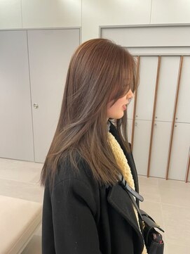 ローレンアオ(LOREN AO) 黒髪/ボブルフ/ネビージュ/小顔/ワンレン/ 矢場/髪質改善/前髪