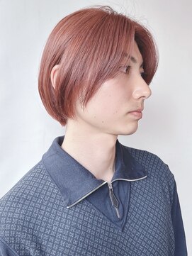 モリオフロムロンドン 原宿本店(morio from London) 【morio 原宿】★オレンジブラウン　メンズボブ★