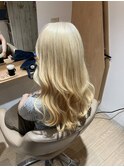 【ケアブリーチでつくる!!抜きっぱなしホワイトブロンド♪】