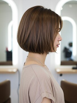 フラテロ(fratello) 【fratello】ふんわりナチュラルストレート/ショートボブ