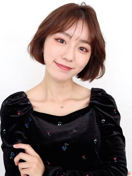 ジプソ 池袋西口(Gypso) 大人ボブ８/池袋美容室/髪質改善カラー/白髪ぼかし/縮毛矯正