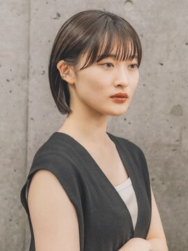 ガーデンヨコハマ(GARDEN YOKOHAMA) ボブ　外ハネボブ　くびれヘア　夏　縮毛矯正　ハイライトカラー