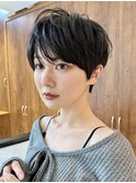 大人ショート分け目なしショートマッシュショート30代40代50代