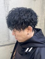 オーシャントーキョー ホワイト 原宿(OCEAN TOKYO WHITE)&nbsp;お客様スタイル無造作マッシュツイストスパイラルパーマ黒髪