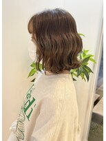 ナンブスカイ(nambu-SKY)&nbsp;ウェーブボブ×オリーブグレージュ