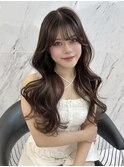 ショコラブラウン×顔まわりレイヤー