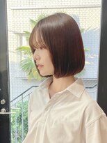 ラス トーキョー(LAS TOKYO)&nbsp;前下がりボブ切りっぱなしボブショートボブ縮毛矯正 髪質改善