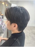【neuk服部】センターパートカルマニュアンスパーマ