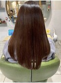 ナチュラルカラーロングかける×プレミアム縮毛矯正