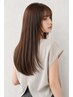 髪質改善◆カット+ダメージレス艶髪ストレート+クレンジングTR+3stepTR￥24560