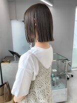 ヌード(nude)&nbsp;グレージュボブ｜ブリーチなしケアカラー