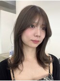 オリーブグレージュ ブリーチカラー グレージュ
