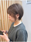 ハッシュカット/グレージュ/デザインカラー/稲毛