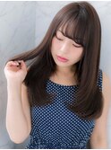 ＊LOREN＊暗髪、黒髪でも可愛い！ヘルシーレイヤーストレート