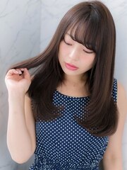 ＊LOREN＊暗髪、黒髪でも可愛い！ヘルシーレイヤーストレート