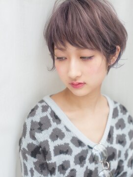 ナチュラルエフ(natural f) 透明感ナチュラルハイトーンダブルカラー奥行きショート