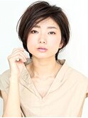 前髪長めのオシャレショートヘア