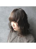 外ハネボブ/アッシュブラウン/ネオウルフ/デザインカラー