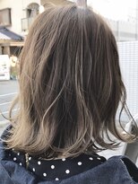 ウノプリール 茶屋町店(unopulir)&nbsp;【unopulir永尾】アッシュベージュのウェーブBoB