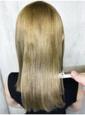 ブリーチ毛をジュエリーシステム×縮毛矯正でつやっつやの艶髪♪