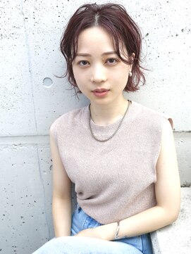 バース(BIRTH) 天神【BIRTH】大人かわいいセンターパートウエーブボブ　9