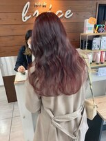 ブレス 小阪店(brace)&nbsp;ブリーチ無しでダメージ少なく会社でもいけるピンクブラウン☆