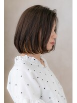 モッズヘア 越谷(mod's hair) アッシュブラックハイライト前下がりボブ307Z越谷20代30代40代