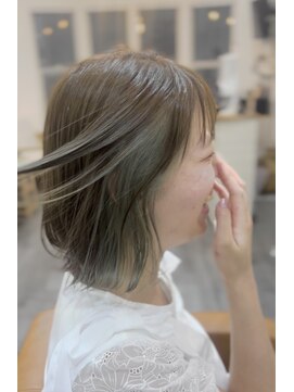 レポ(LEPO) インナーカラー～オリーブ×モノトーン