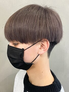 エルマーク(L-MARK) メンズマッシュツーブロック韓国カットメンズサロンスパイラル