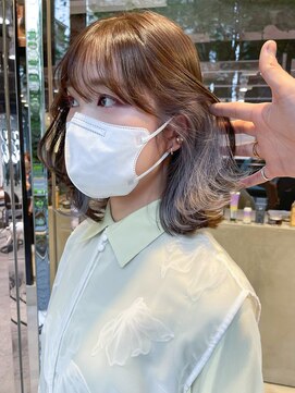 アルバム 渋谷パルコ(ALBUM) インナーカラー_グレージュカラーボブウルフ_ba392812