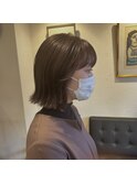 ◎切りっぱなしボブのラベンダーブラウン◎