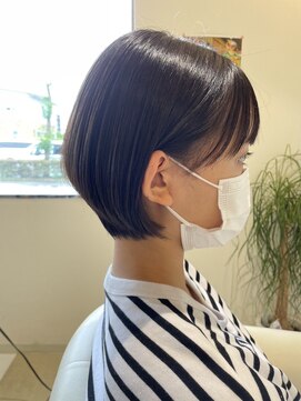 クロス(cross) ショートボブ×サイドバング