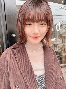 サンド 表参道(sand) 顔まわりウルフレイヤーショートボブ大人可愛い20代30代表参道