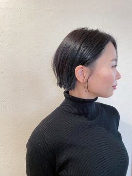 サロンドオクシー(Salon de OXY) ぱっつん切りっぱなしミニボブ