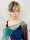 個性派ハンサムショート_デザインカラー_インナーカラー